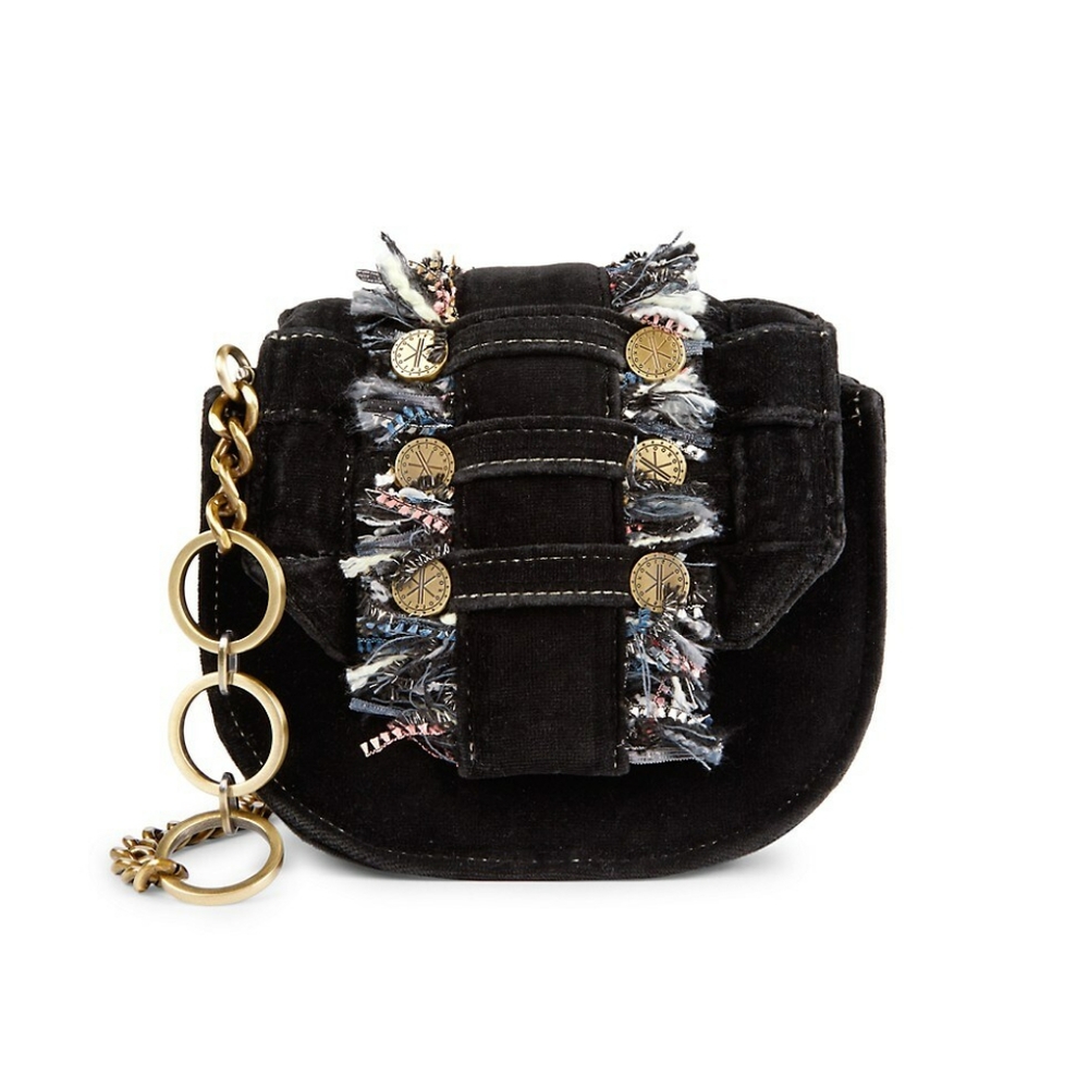 Kooreloo Pixel Orbit Denim Convertible Clutch